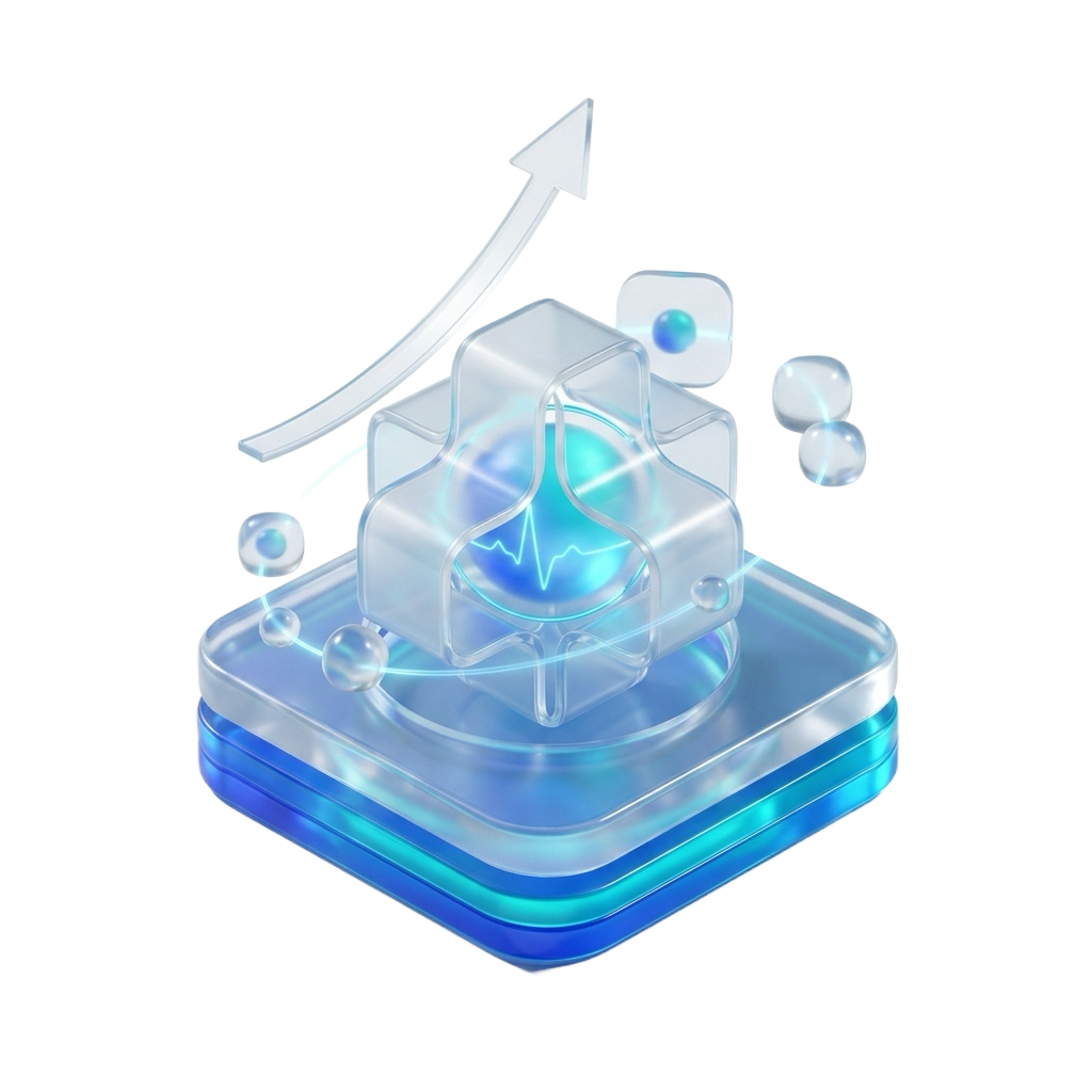 Transparent 3D data system representing verified account intelligence