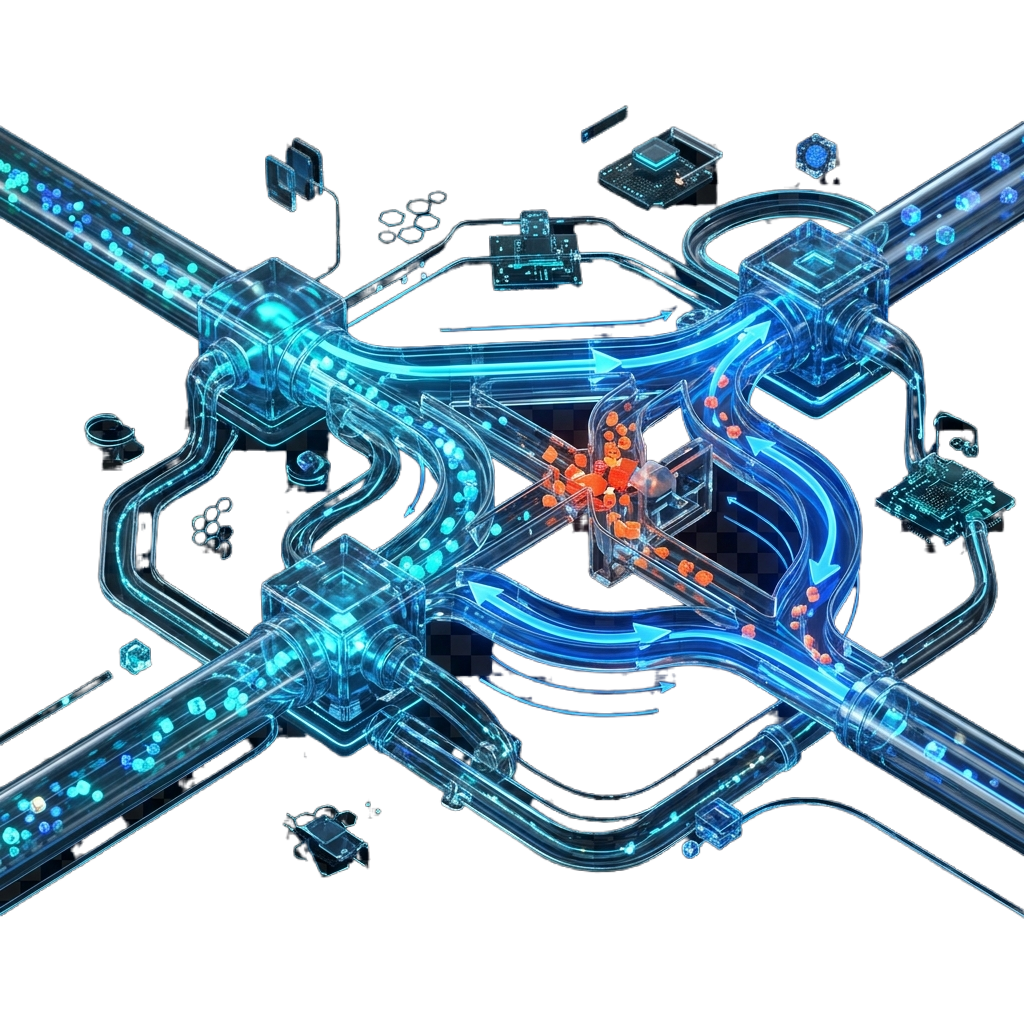 3D routing network representing verified data delivery