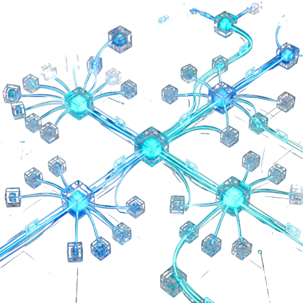 Routing visual representing email deliverability and campaign activation paths