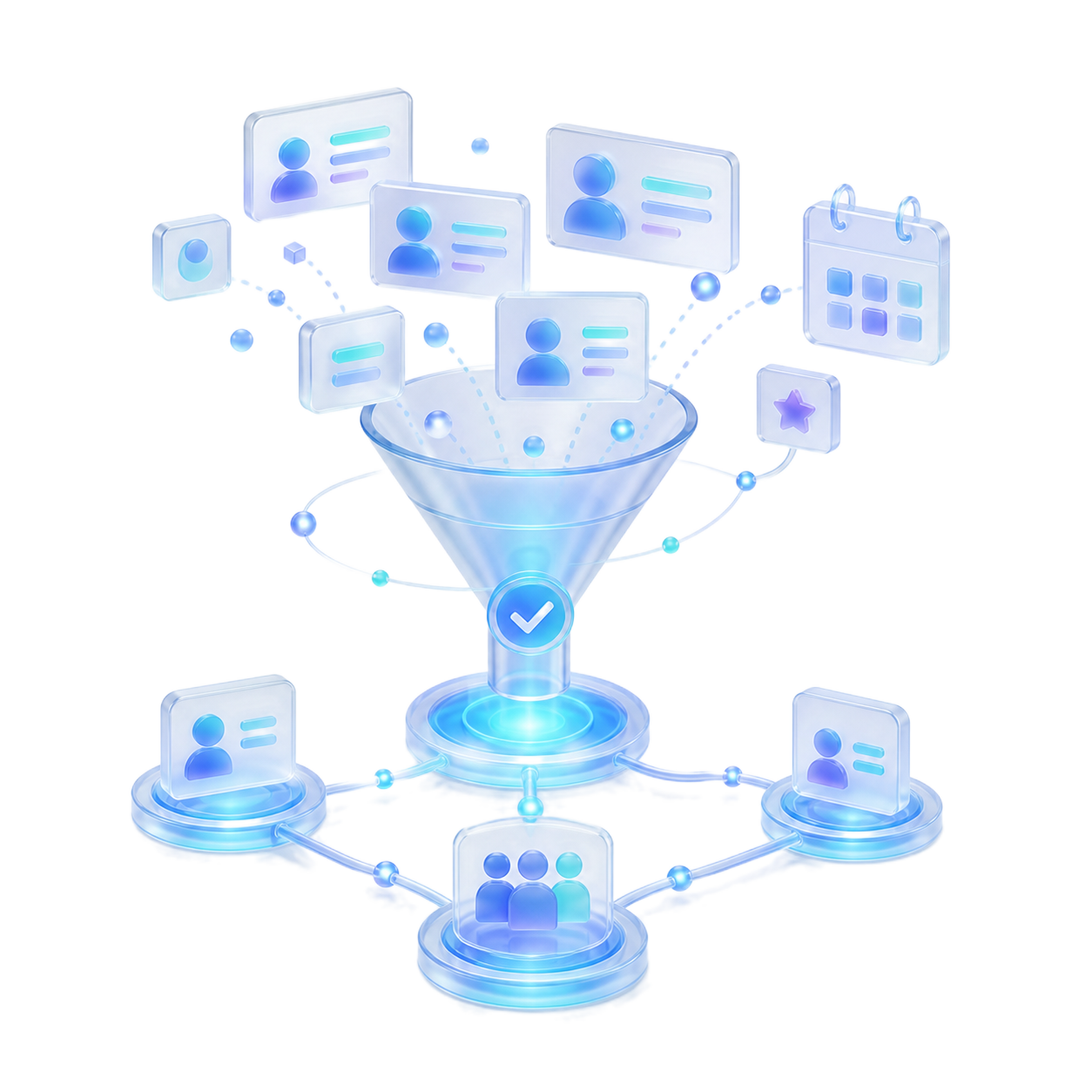 Event follow-up funnel for attendee segments and campaign handoff